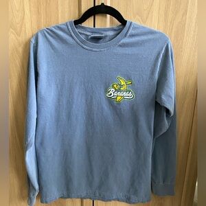 Savannah Bananas baseball long sleeve T-shirt, soft wash look, size S